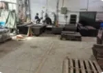 Grinding and surface finishing of large cast machine frames